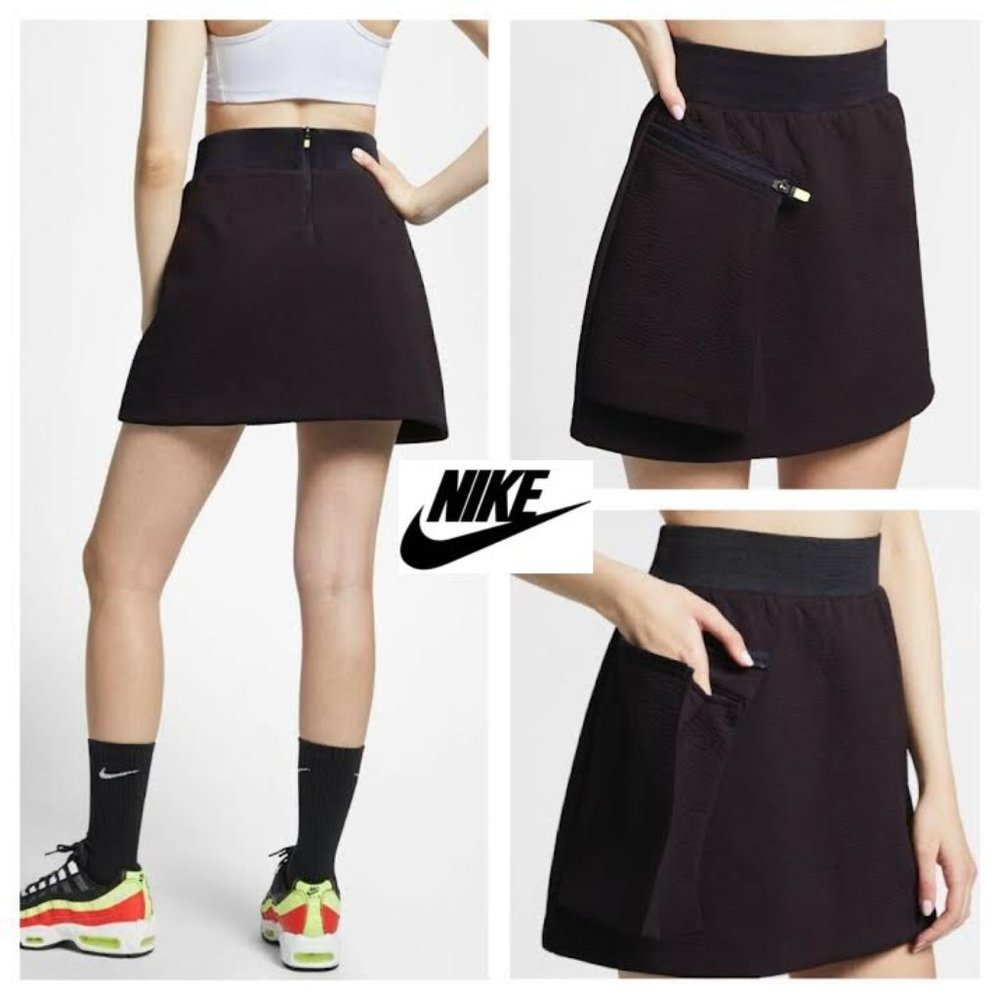 NWT $ 90 NIKE SPORTSWEAR Women L Athleisure ActiveTech Pack Pocket Zip Skirt